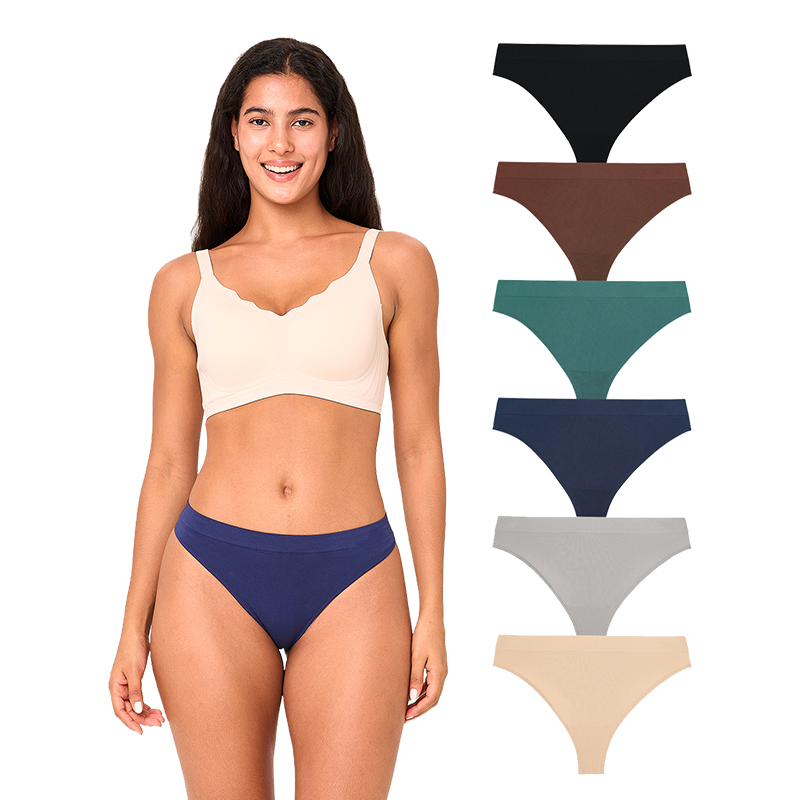 Mulierum Seamless Mid-Waist Thongs
